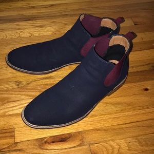 Steve Madden men's blue suede Chelsea boots